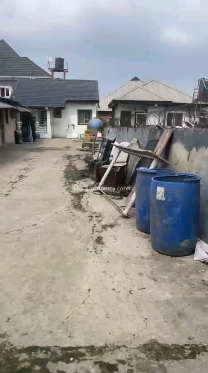 Half Plot of Land Measuring 350 Sqm with a 2-bedroom Bungalow, Off Taodak Estate, Yetunde Brown, Ifako, Gbagada, Lagos, Detached Bungalow for Sale