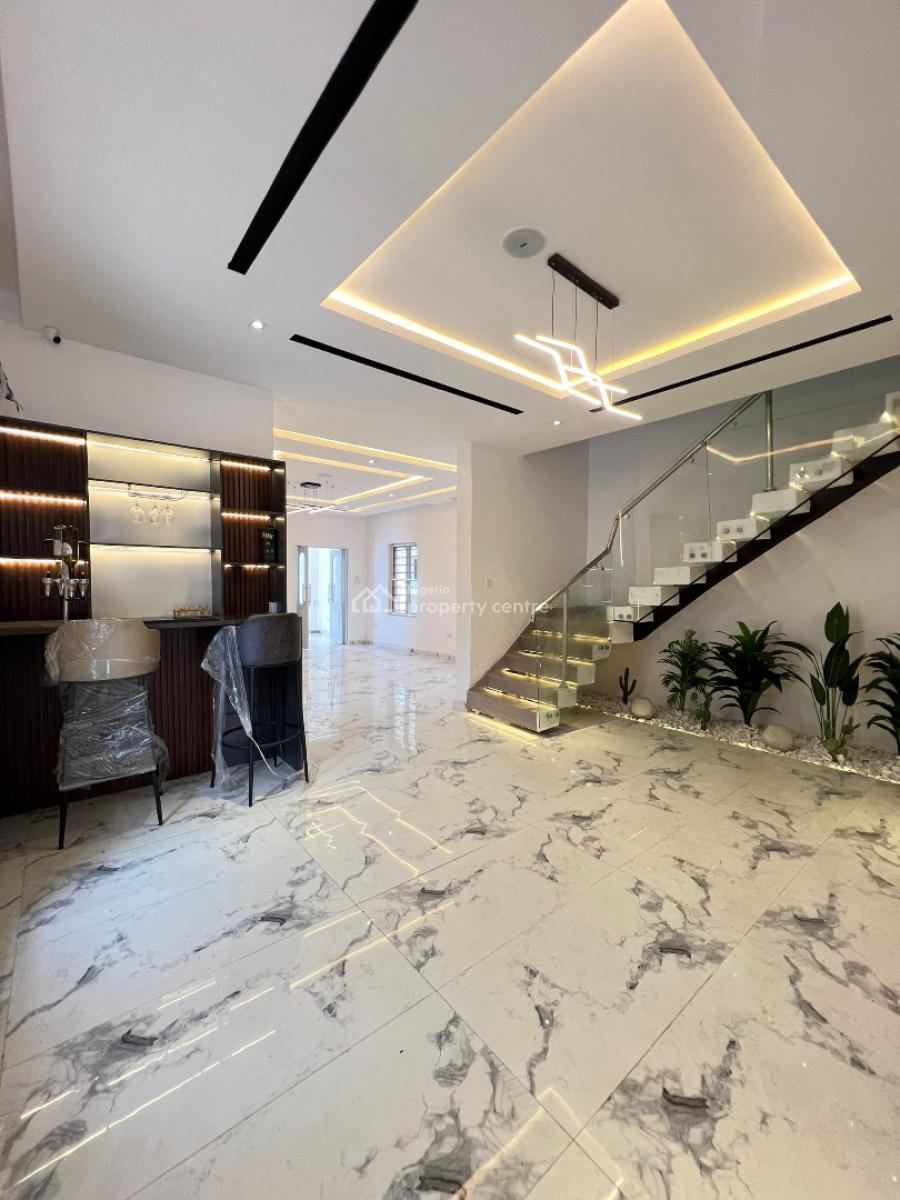 Magnificent 5 Bedroom Duplex with a Bq,cinema,pool,rooftop Terrace, Chevron, Lekki, Lagos, House for Sale