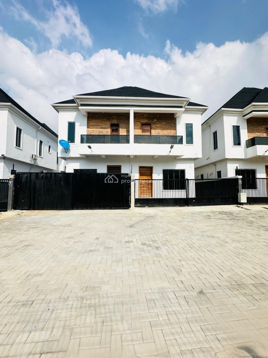 Newly Built 4 Bedroom Semi Detached Duplex with No Bq, Ikota, Lekki, Lagos, Semi-detached Duplex for Sale