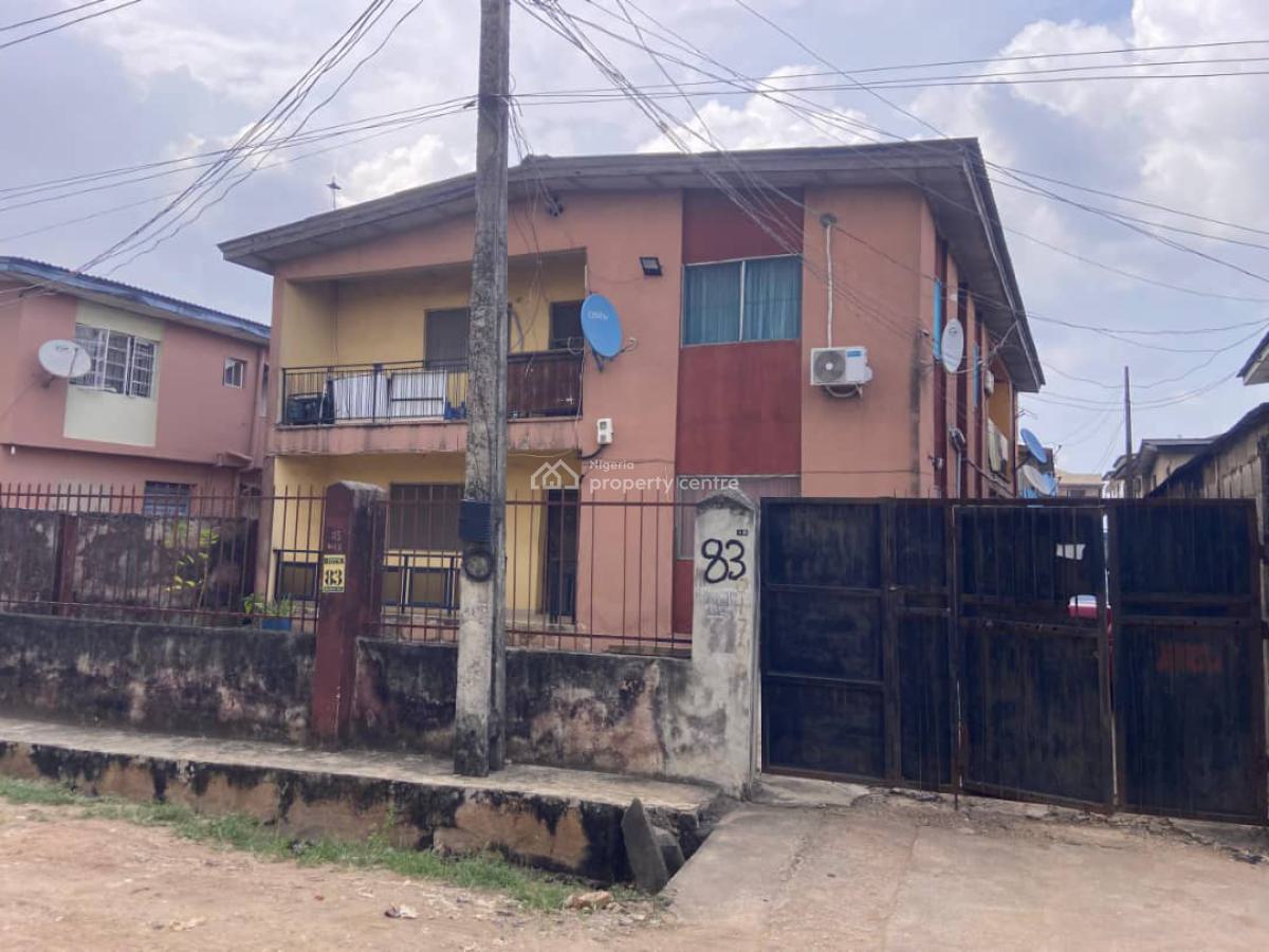 Very Solid Block of 4 Unit of 2 Bedroom with 2 Bedroomr Bungalow Bq, By Oyemekun Bus Stop, Ogba, Ikeja, Lagos, Block of Flats for Sale