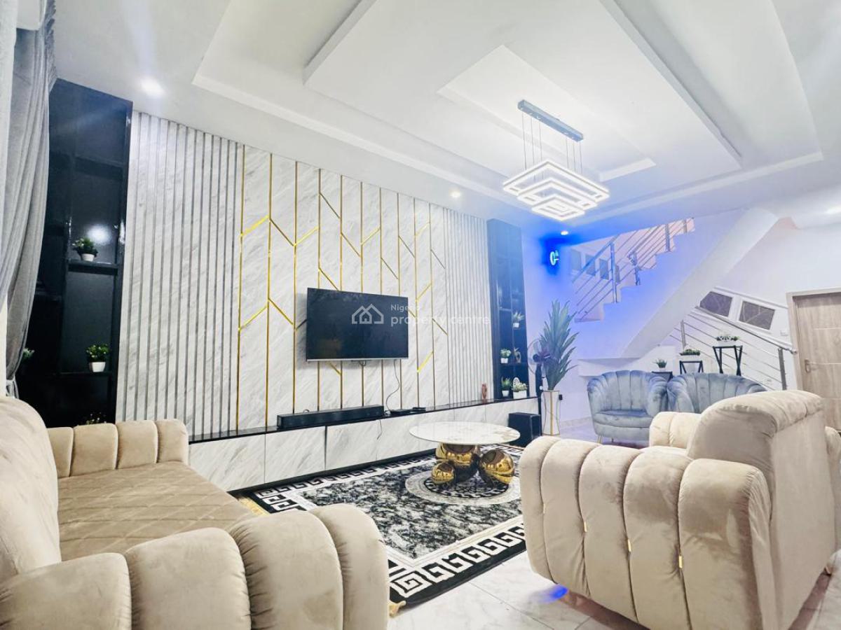 Luxury Furnished 4 Bedroom Duplex, Sangotedo, Ajah, Lagos, House Short Let