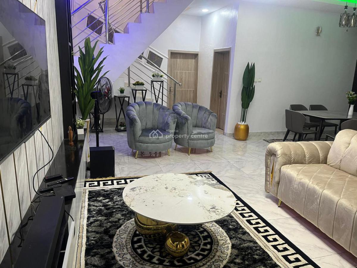 Luxury Furnished 4 Bedroom Duplex, Sangotedo, Ajah, Lagos, House Short Let