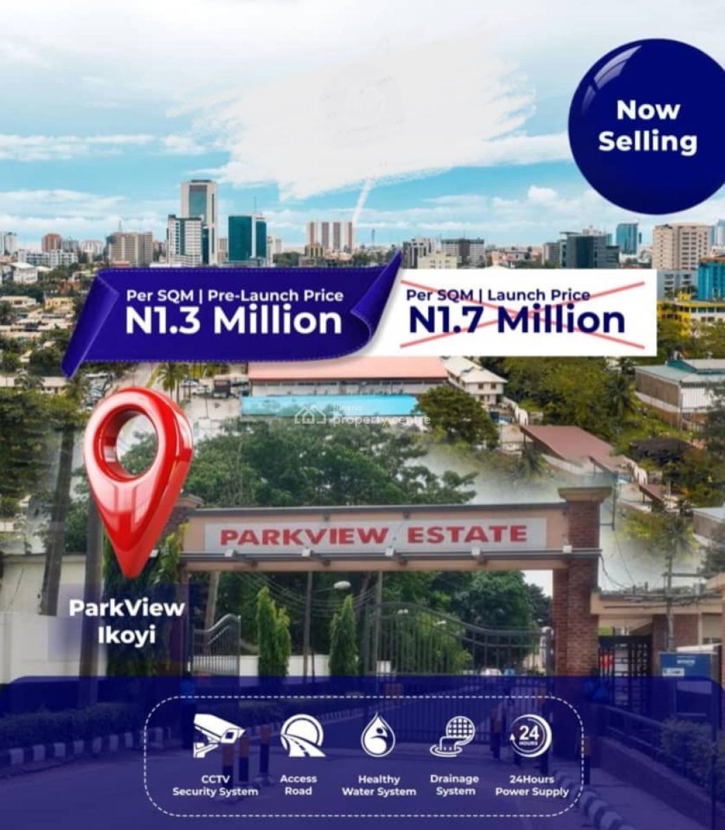 C of O Land with Water Front, Park View, Ikoyi, Lagos, Residential Land for Sale
