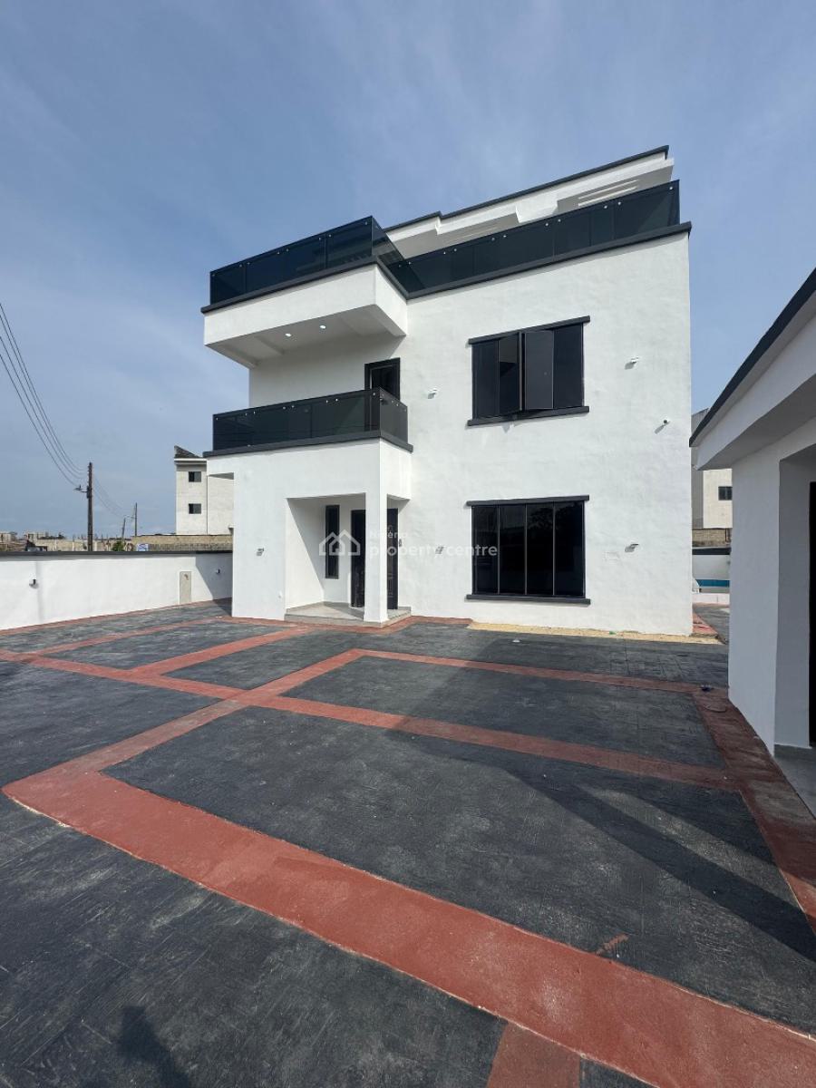 Newly Built 5 Bedroom Detached with Outdoor Swimming Pool, Bq, Rooftop, Osapa, Lekki, Lagos, Detached Duplex for Sale