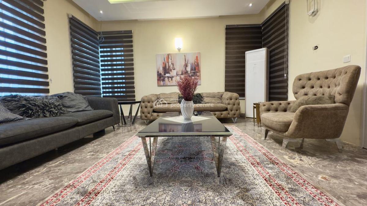 4 Bedroom Furnished Terrace Duplex with Bq, Guzape District, Abuja, Terraced Duplex for Rent