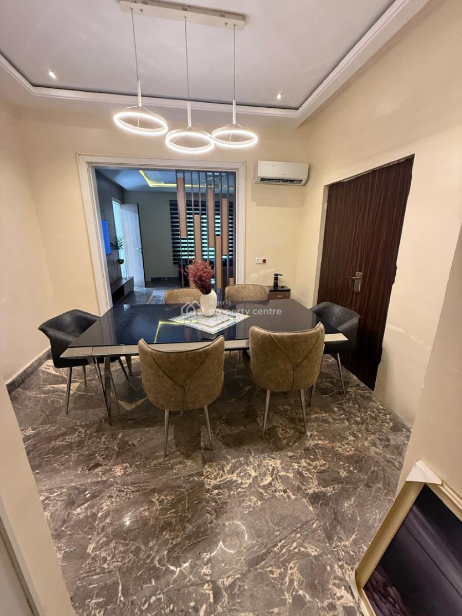 4 Bedroom Furnished Terrace Duplex with Bq, Guzape District, Abuja, Terraced Duplex for Rent