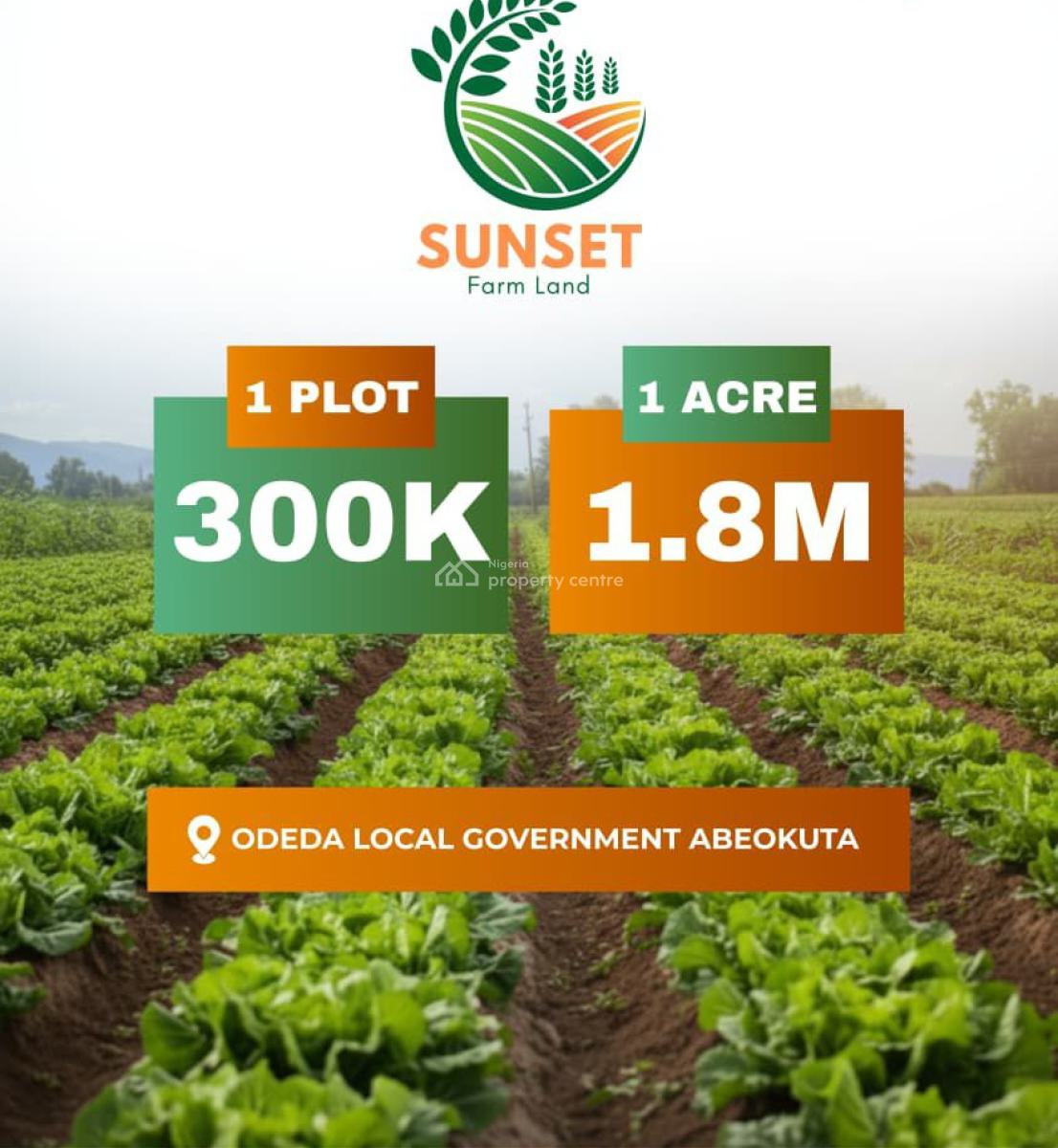 Sunset Farm Land Virgin Farmland Own a Piece of Untouched Nature, Odeda, Ogun, Land for Sale