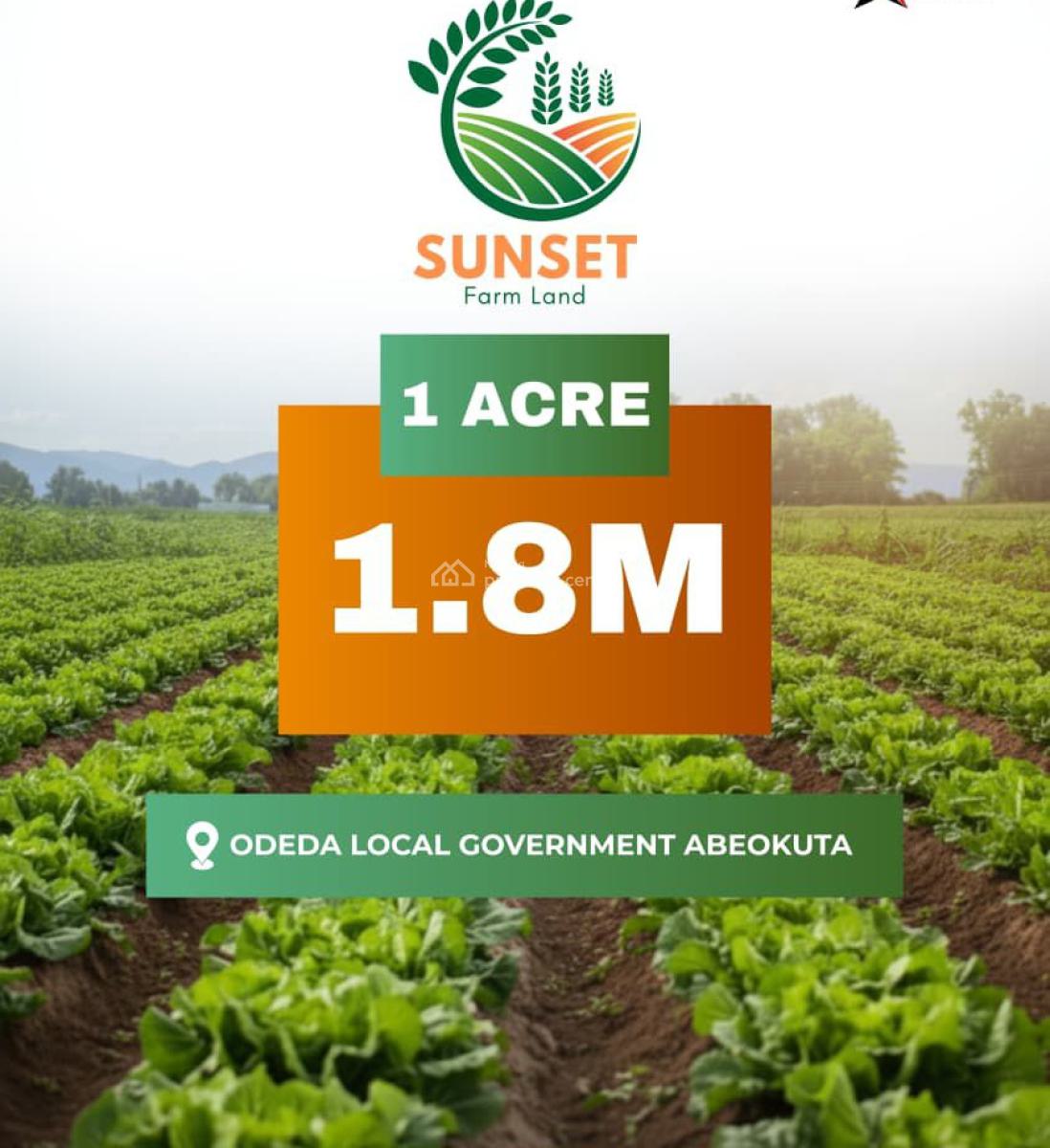 Sunset Farm Land Virgin Farmland Own a Piece of Untouched Nature, Odeda, Ogun, Land for Sale