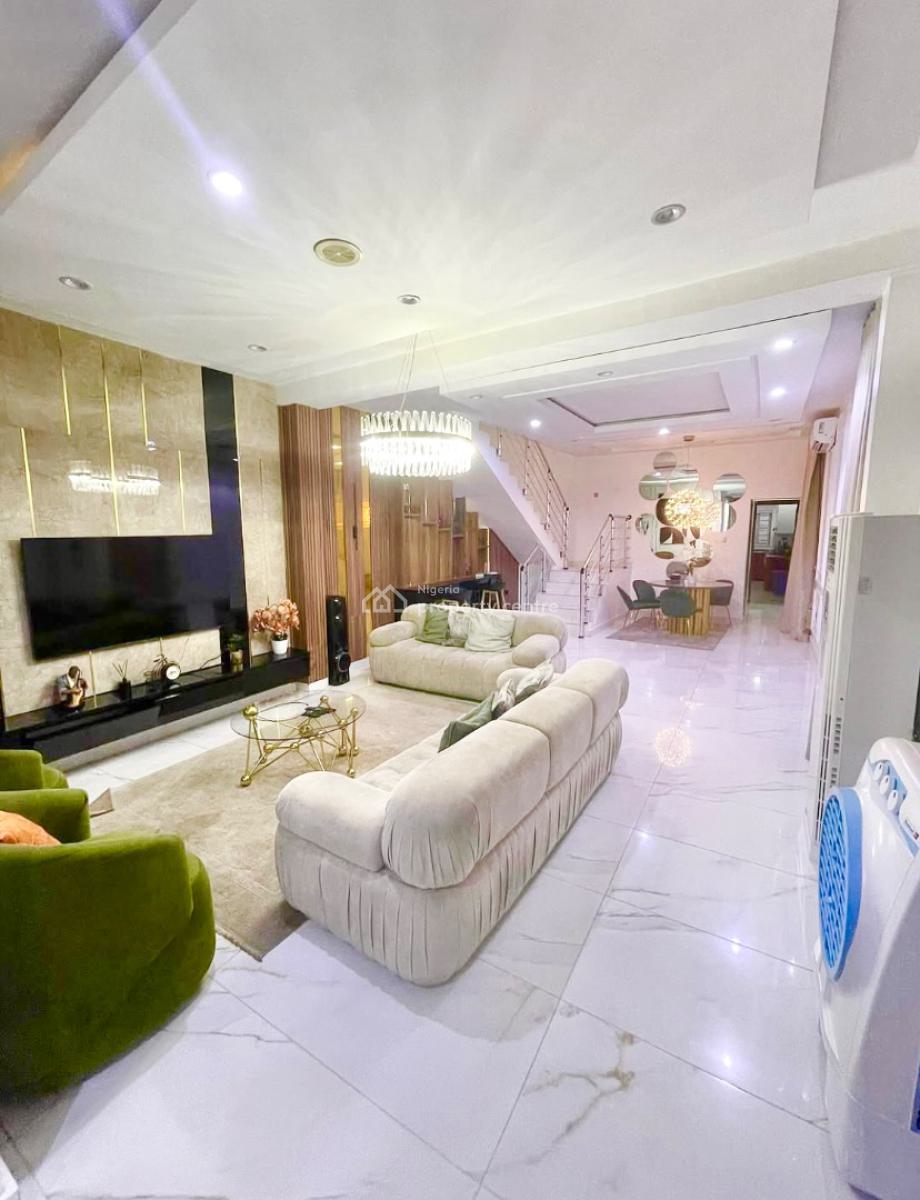 Newly Built Fully Furnished 5 Bedroom Detached Duplex with Bq, Agungi, Lekki, Lagos, Detached Duplex for Rent