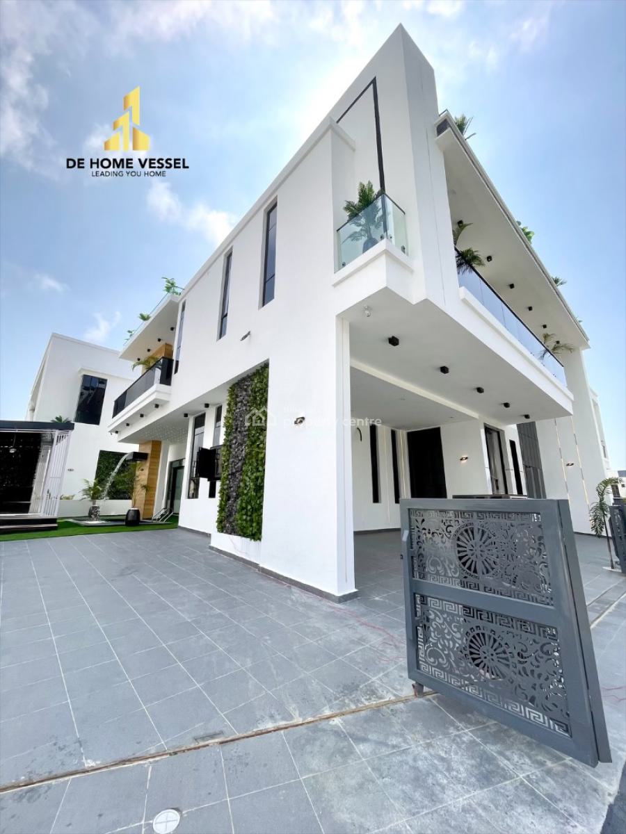 Perfectly Carved Luxury 5 Bedroom Detached Smart Home with Cinema, Gym,, Chevron Toll Gate, Lekki, Lagos, Detached Duplex for Sale