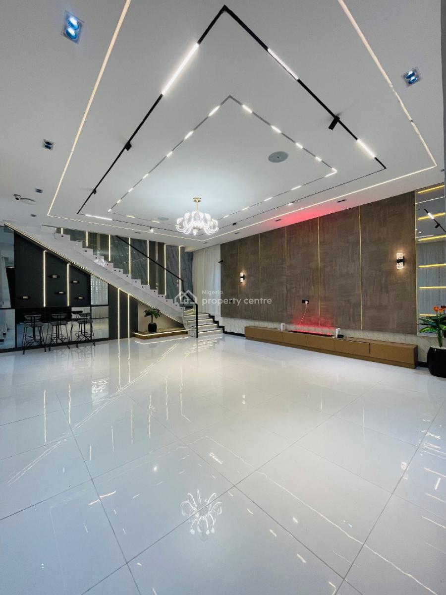 Perfectly Carved Luxury 5 Bedroom Detached Smart Home with Cinema, Gym,, Chevron Toll Gate, Lekki, Lagos, Detached Duplex for Sale