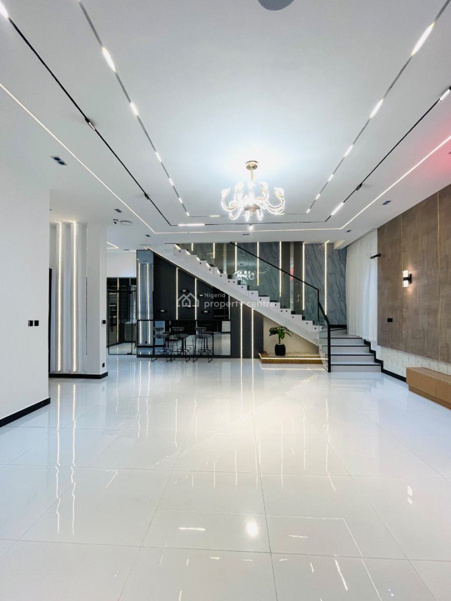 Perfectly Carved Luxury 5 Bedroom Detached Smart Home with Cinema, Gym,, Chevron Toll Gate, Lekki, Lagos, Detached Duplex for Sale