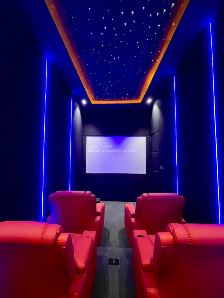 Perfectly Carved Luxury 5 Bedroom Detached Smart Home with Cinema, Gym,, Chevron Toll Gate, Lekki, Lagos, Detached Duplex for Sale