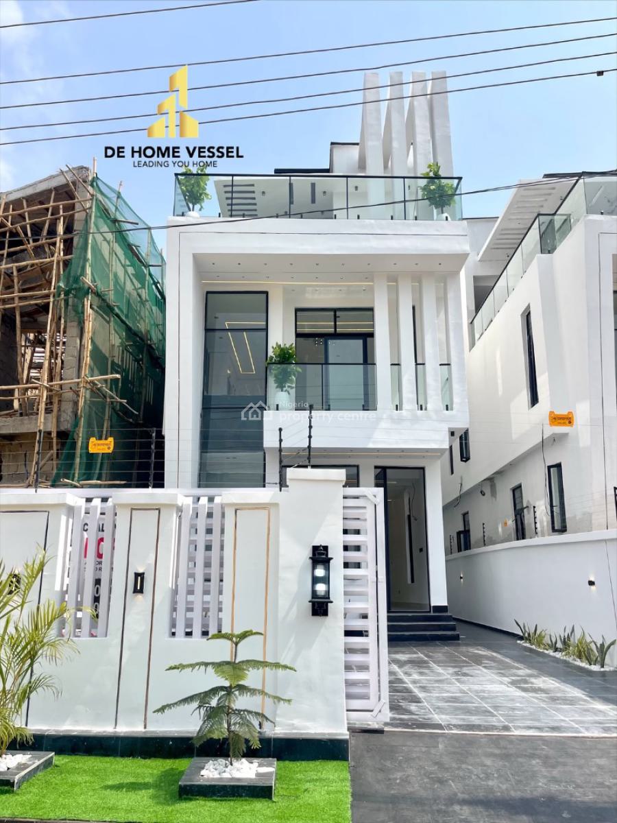 Impeccably Finished Luxury 5 Bed Detached Duplex with Rooftop Terrace, Chevron Toll Gate, Lekki, Lagos, Detached Duplex for Sale