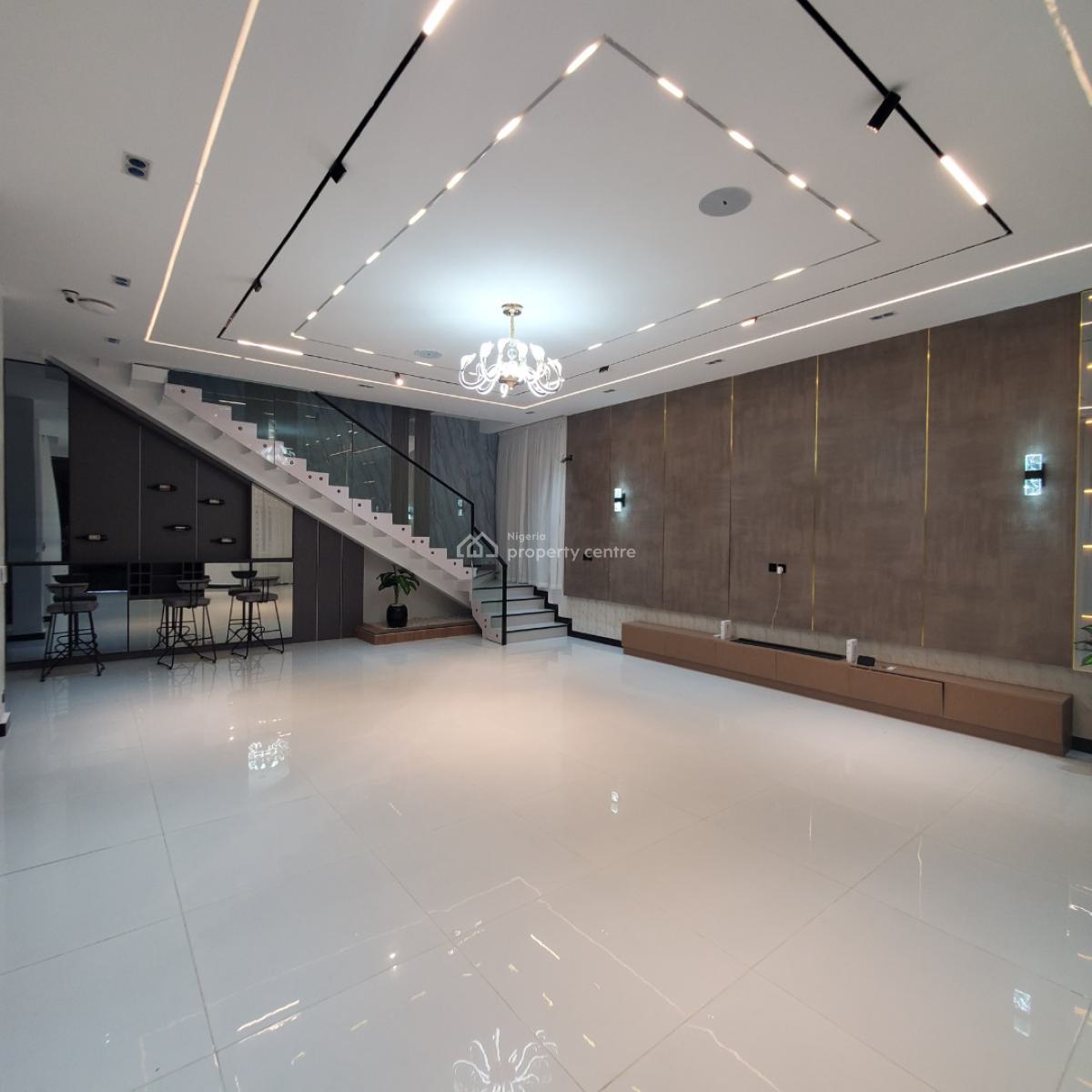 Magnificent 5 Bedroom Duplex with a Pool, Bq, Cinema, Chevron, Lekki, Lagos, House for Sale