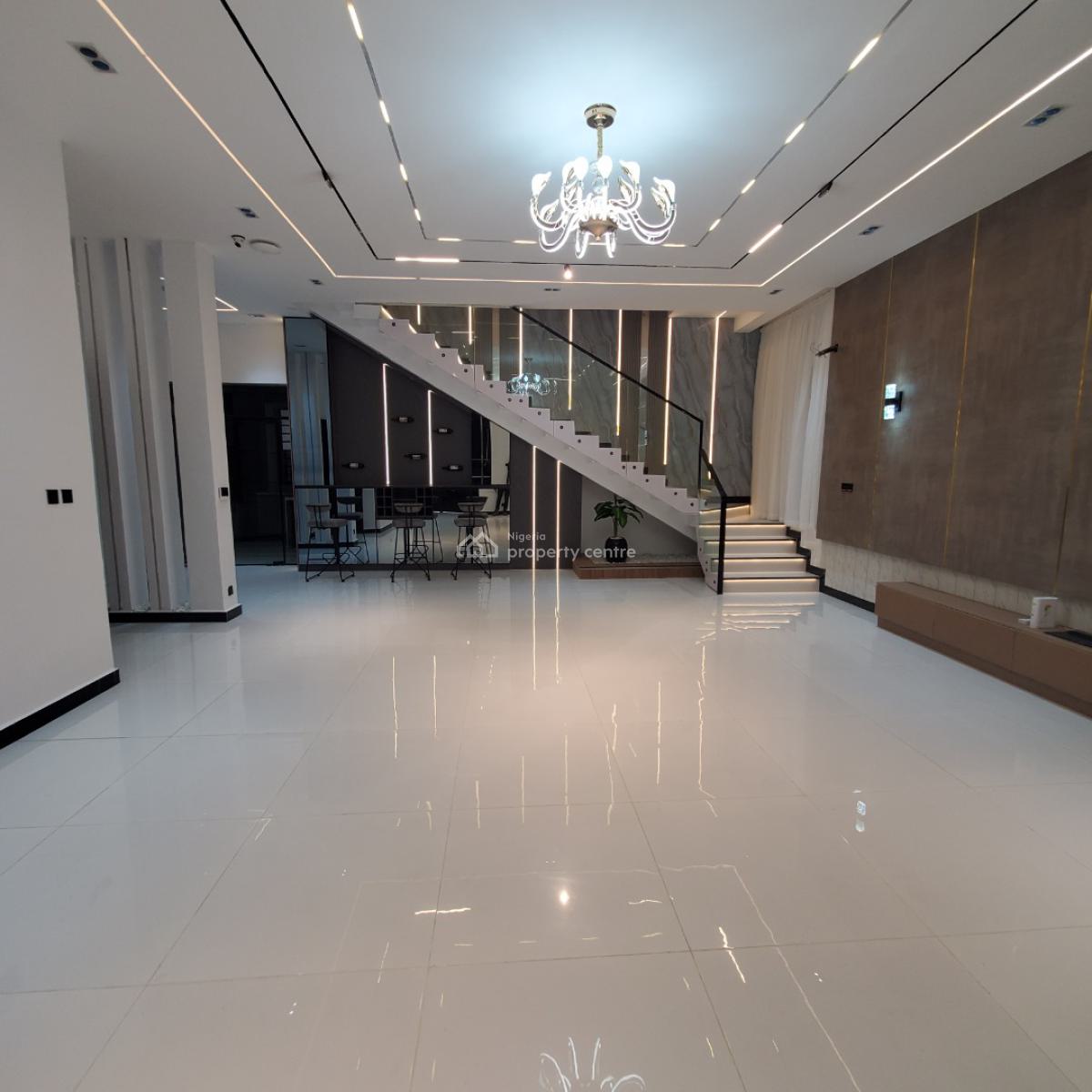Magnificent 5 Bedroom Duplex with a Pool, Bq, Cinema, Chevron, Lekki, Lagos, House for Sale