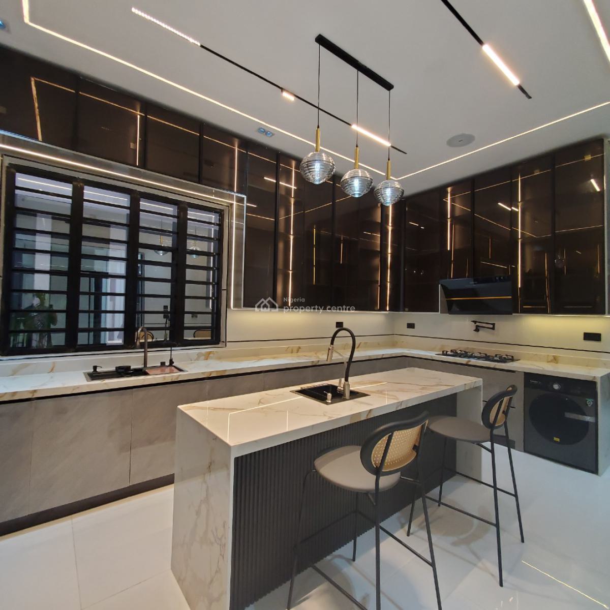 Magnificent 5 Bedroom Duplex with a Pool, Bq, Cinema, Chevron, Lekki, Lagos, House for Sale