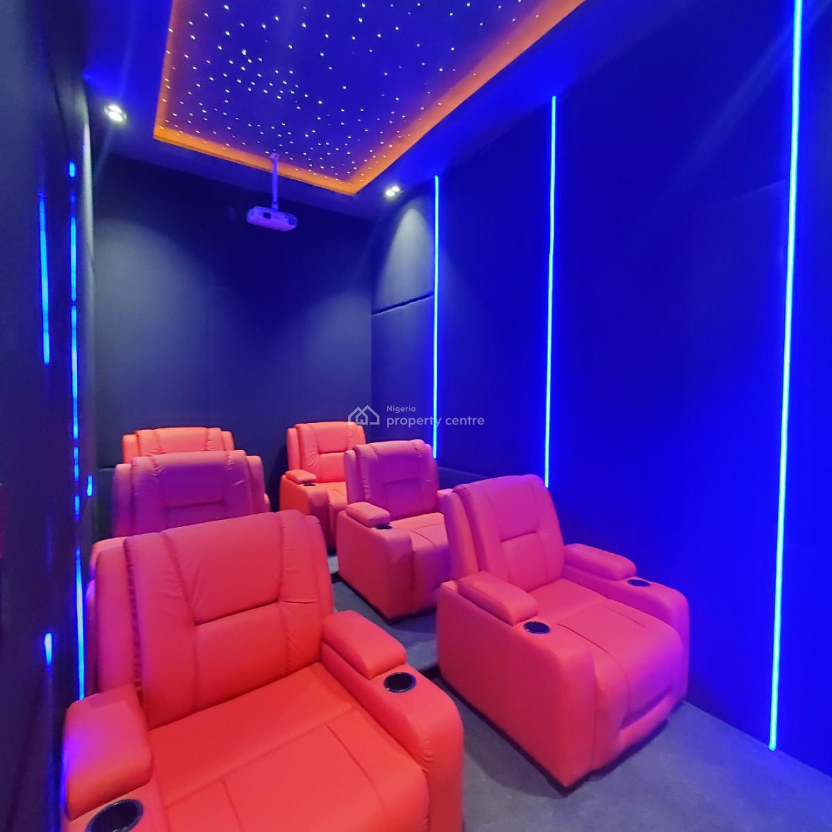 Magnificent 5 Bedroom Duplex with a Pool, Bq, Cinema, Chevron, Lekki, Lagos, House for Sale