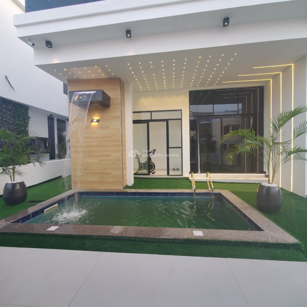 Magnificent 5 Bedroom Duplex with a Pool, Bq, Cinema, Chevron, Lekki, Lagos, House for Sale