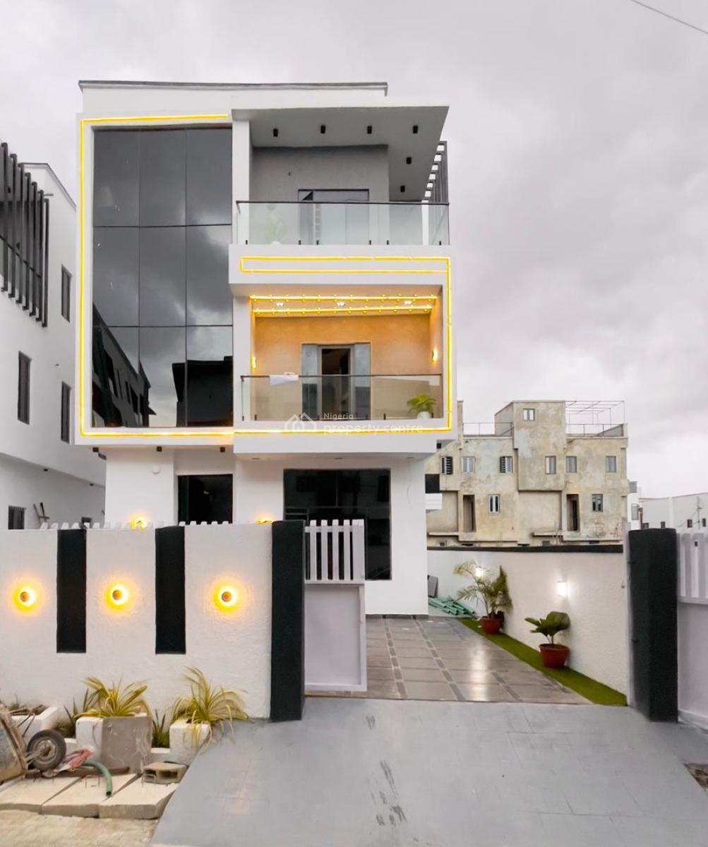 Exquisitely Built 5 Bedroom Luxury Detached Smart Home with Rooftop Te, Ologolo, Lekki, Lagos, Detached Duplex for Sale