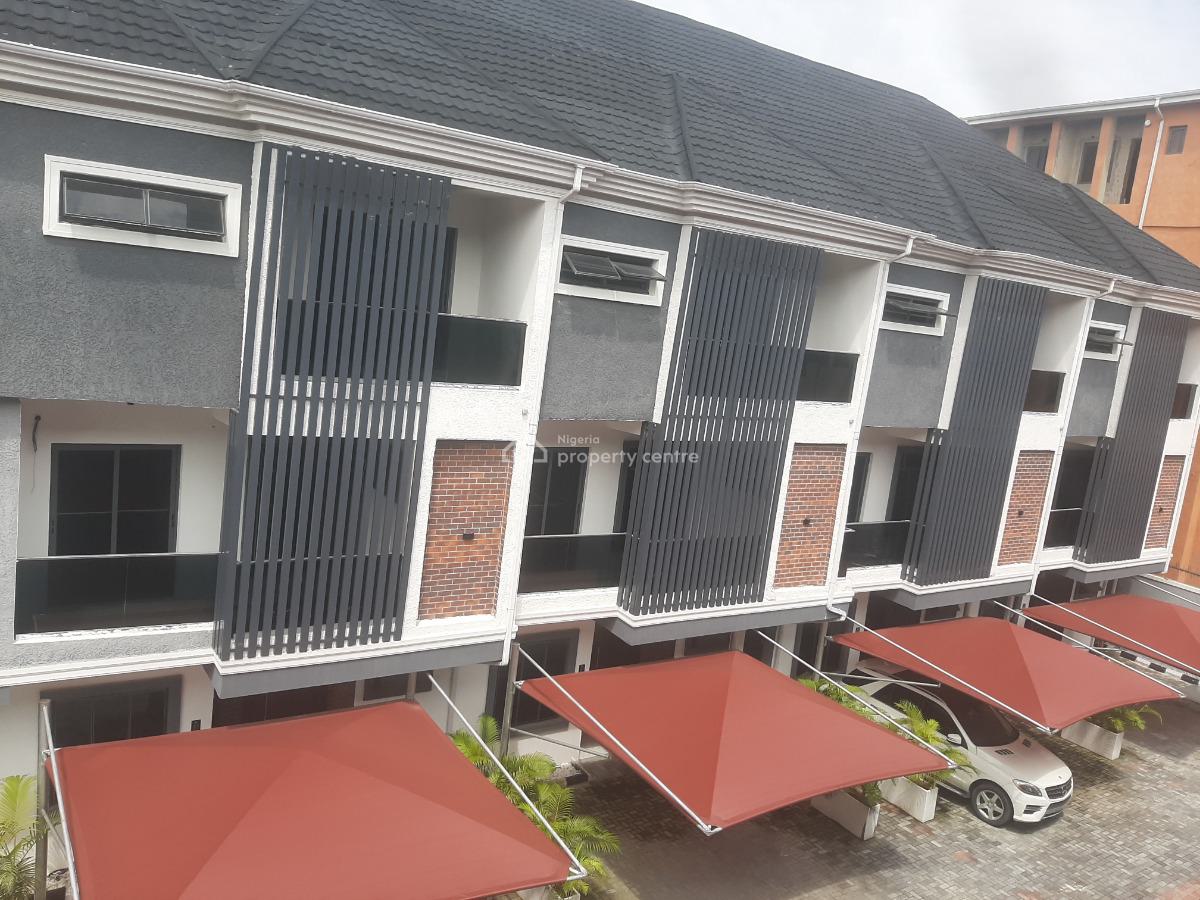 Serviced with 24/7 Power Supply 4 Bedroom En-suite Townhouse with Fitt, Ikate Elegushi, Lekki, Lagos, Terraced Duplex for Sale