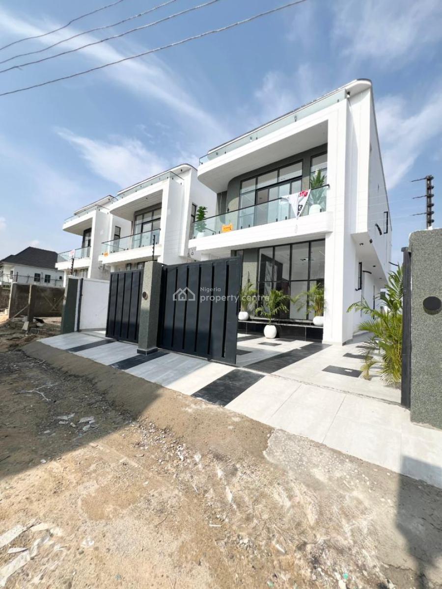 Contemporary 4 Bedroom Detached Duplex with Bq,pool in a Secure Estate, Ajah, Lekki, Lagos, Detached Duplex for Sale