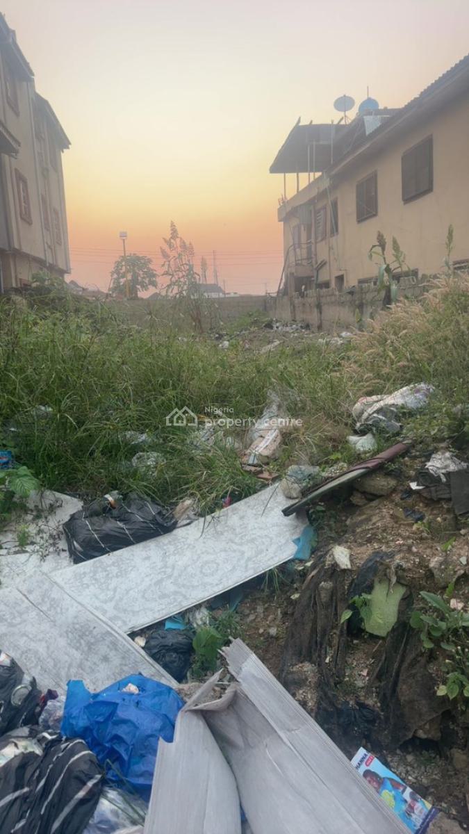 Dry Empty Half Plot of Land Available, Off Awoyokun Street, Ilupeju, Lagos, Mixed-use Land for Sale