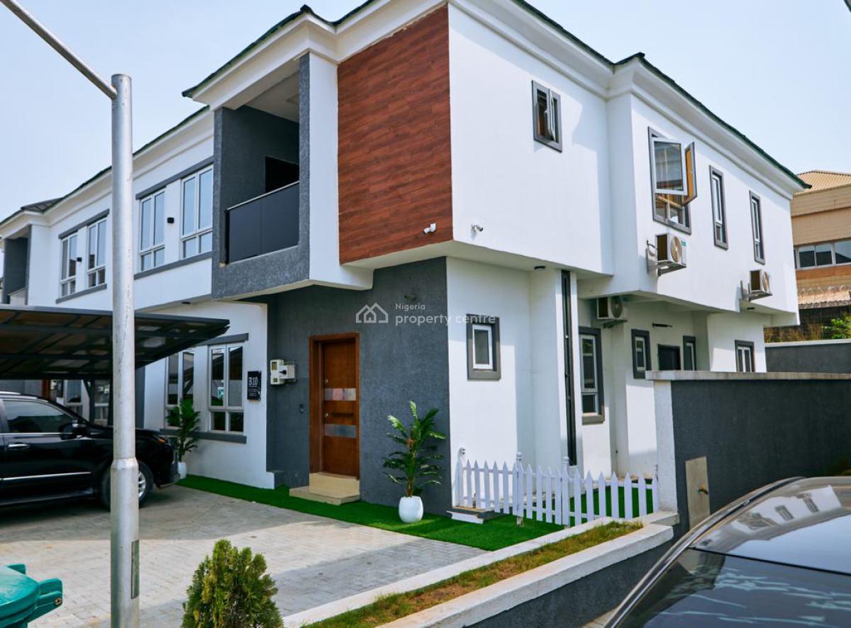 4 Bedroom Duplex with Swimming Pool, Chevron Drive, Lekki, Lagos, Semi-detached Duplex Short Let