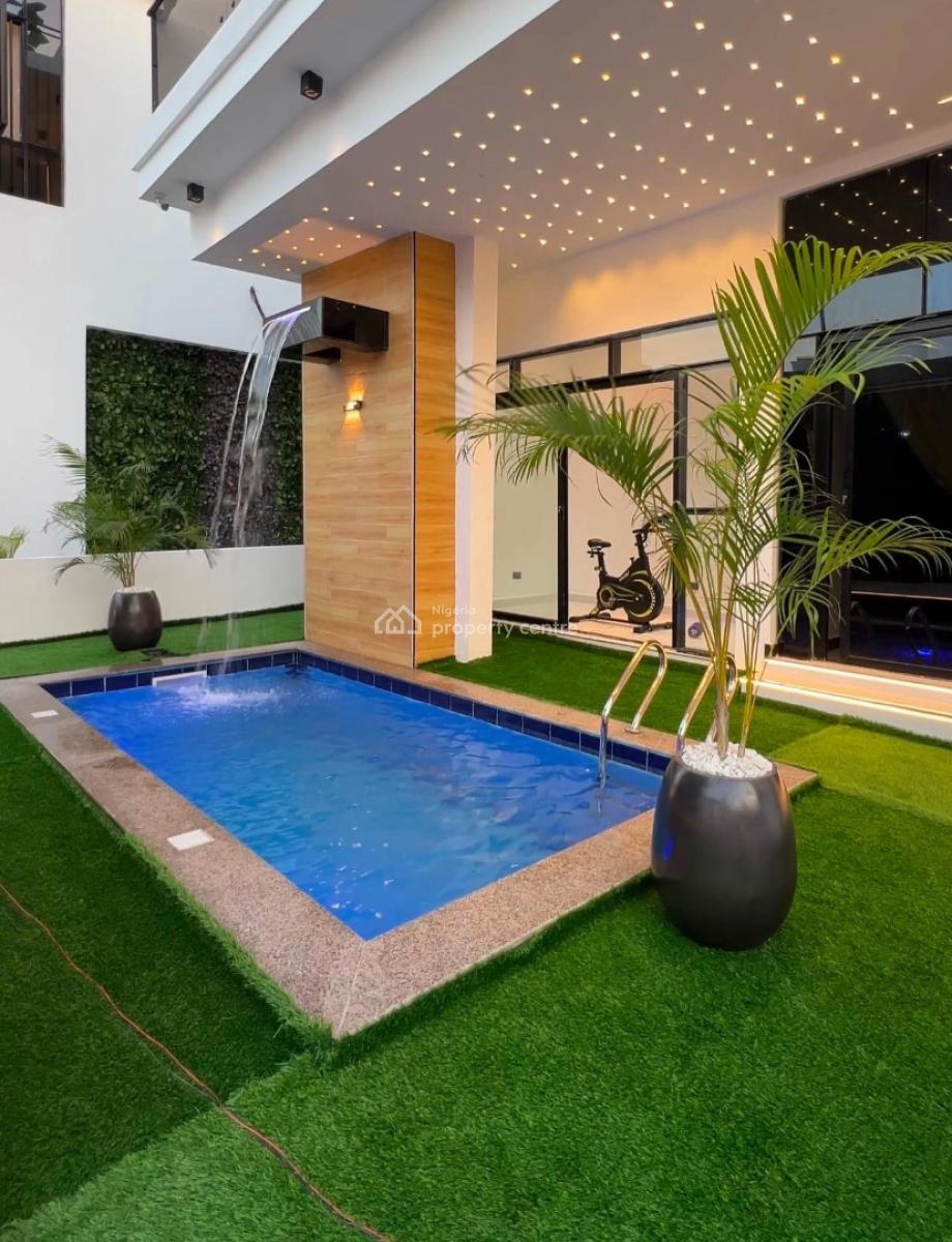 Contemporary 5 Bedroom Fully Detached with Swimming Pool, 2nd Toll Gate, Lekki, Lagos, Detached Duplex for Sale