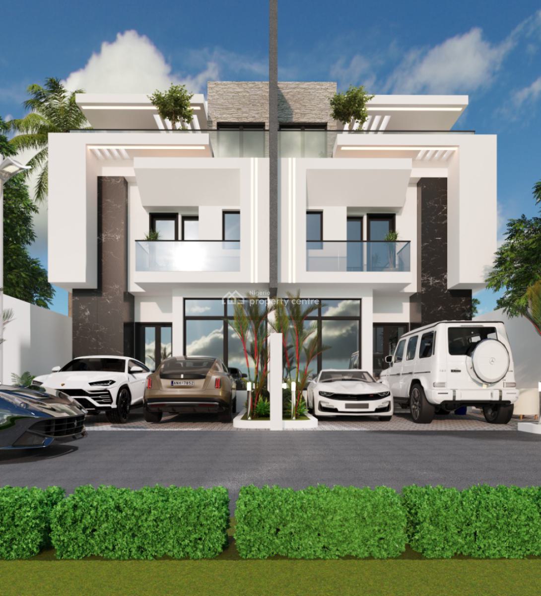4 Bedroom Semi-detached Duplex -offplan, Peninsula Garden Estate, Ajah, Lagos, Semi-detached Duplex for Sale