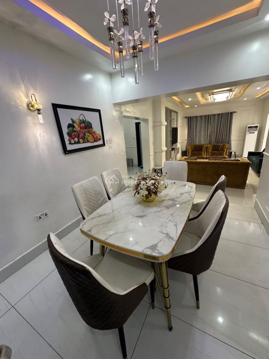 Luxury 4 Bedroom Furnished Bungalow in a Serene Environment, Efab Queens Estate, Gwarinpa Extension, Gwarinpa, Abuja, Detached Bungalow for Rent