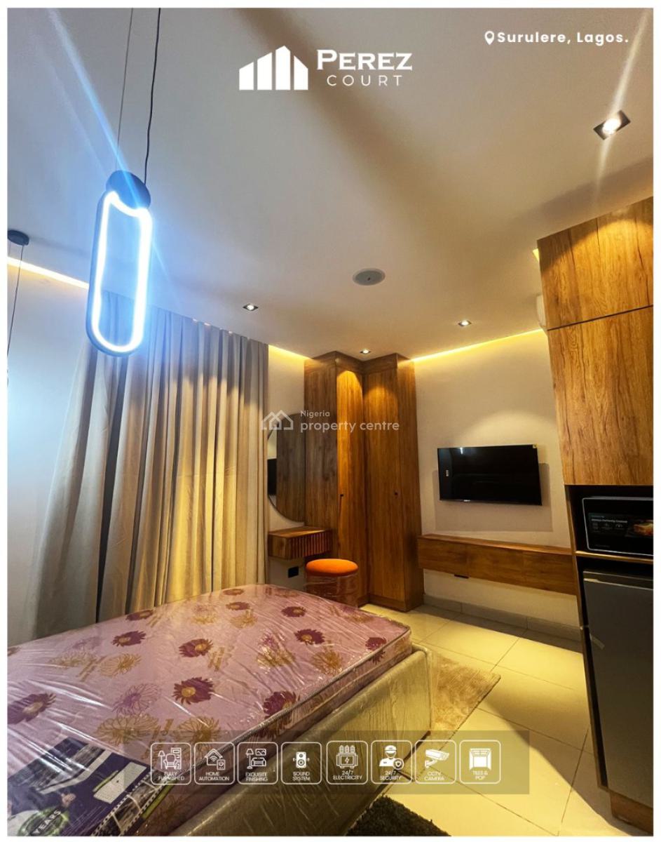 Luxuriously Built 2 Bedroom Smart Home, Suitable for Air Bnb, Surulere, Surulere, Lagos, Block of Flats for Sale
