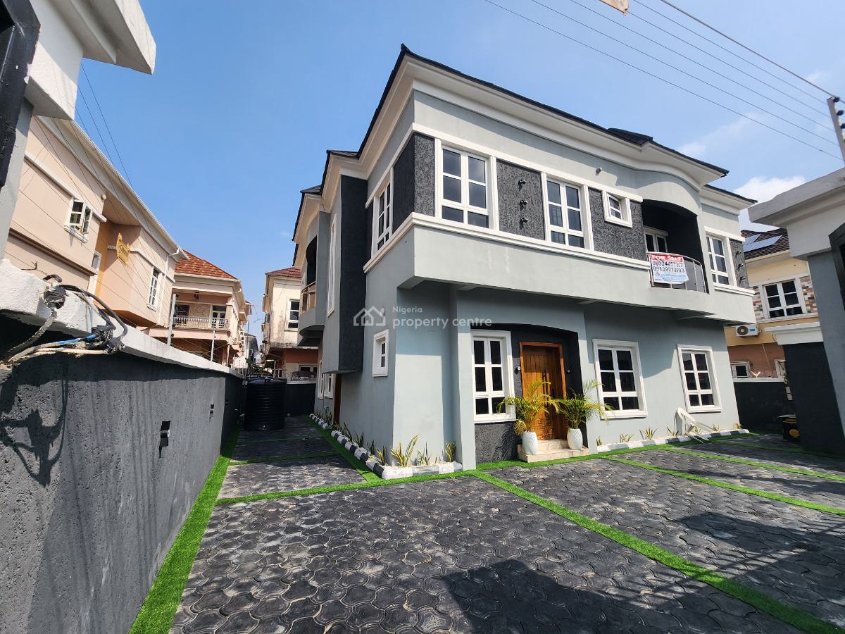Cheap Luxury 5 Bedroom Fully Detached with 2 Bqs + 3.5kva Solar, Idado Gated Estate,  Before Chevron, Idado, Lekki, Lagos, Detached Duplex for Sale