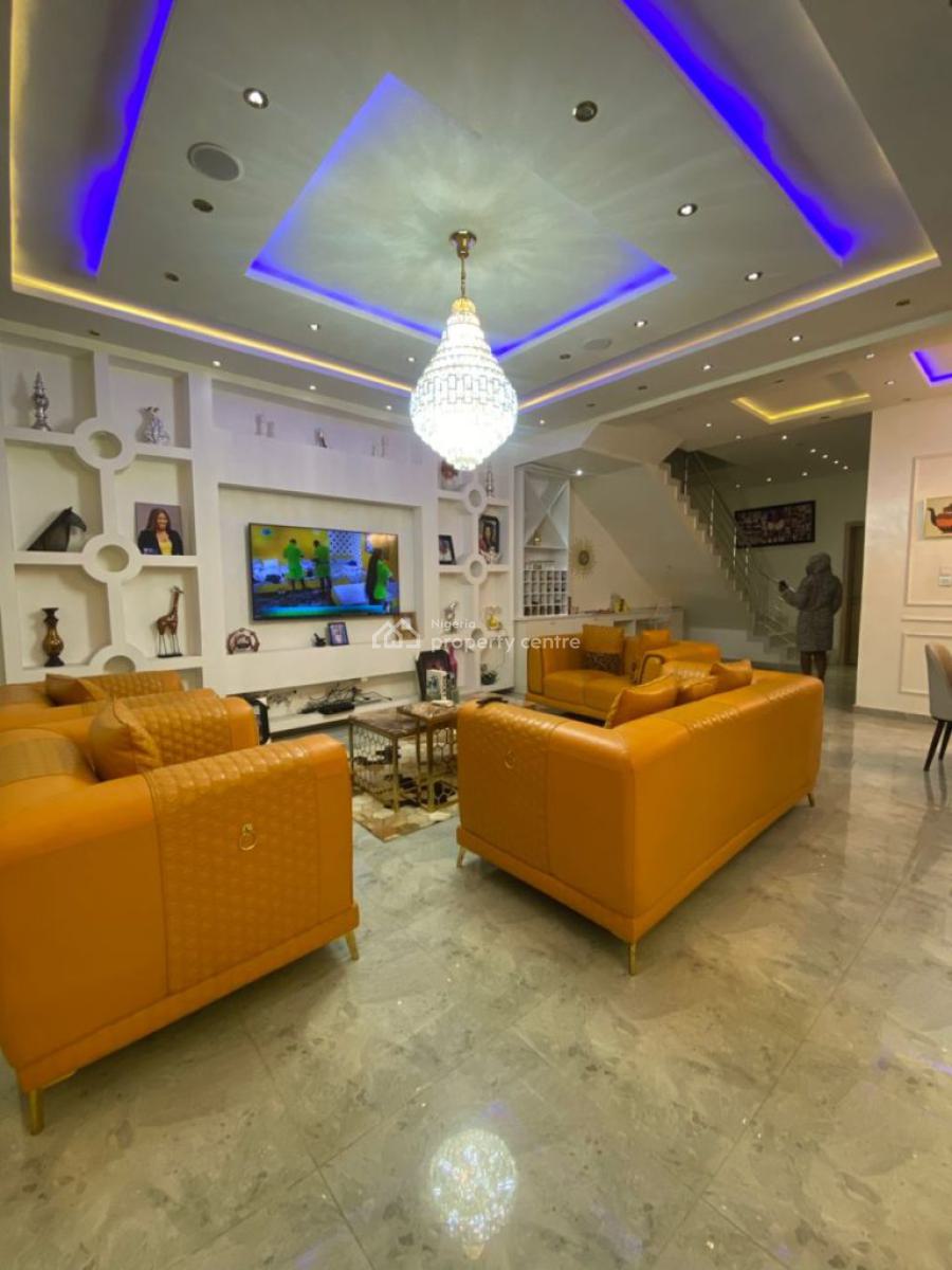 Fully Furnished, Serviced 4-bedroom Terrace with Bq, Osapa, Lekki, Lagos, Terraced Duplex for Rent