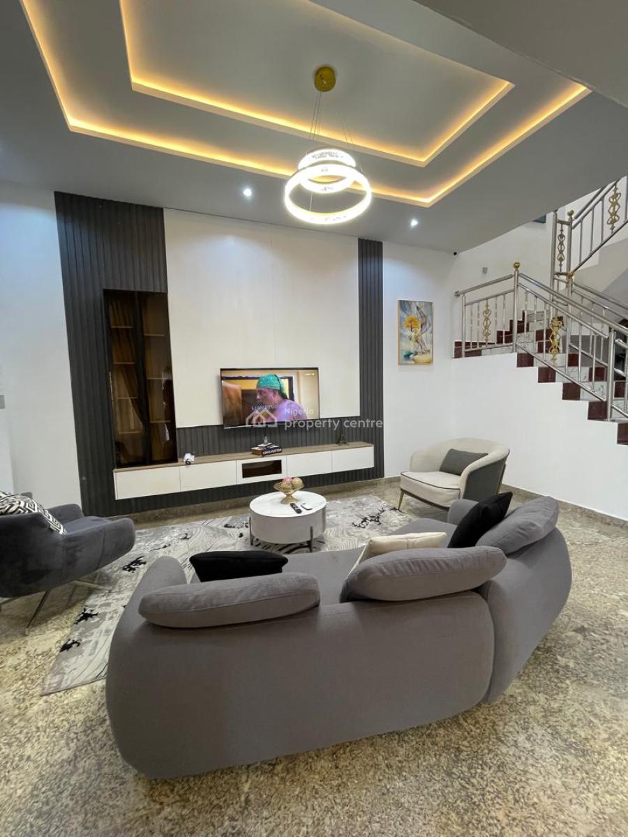 Fully Furnished 5 Bedroom Duplex, Guzape District, Abuja, Semi-detached Duplex for Rent