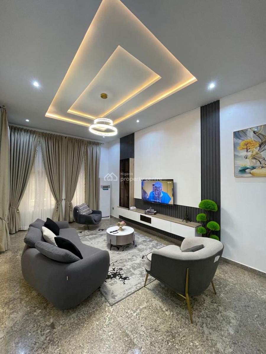 Fully Furnished 5 Bedroom Duplex, Guzape District, Abuja, Semi-detached Duplex for Rent