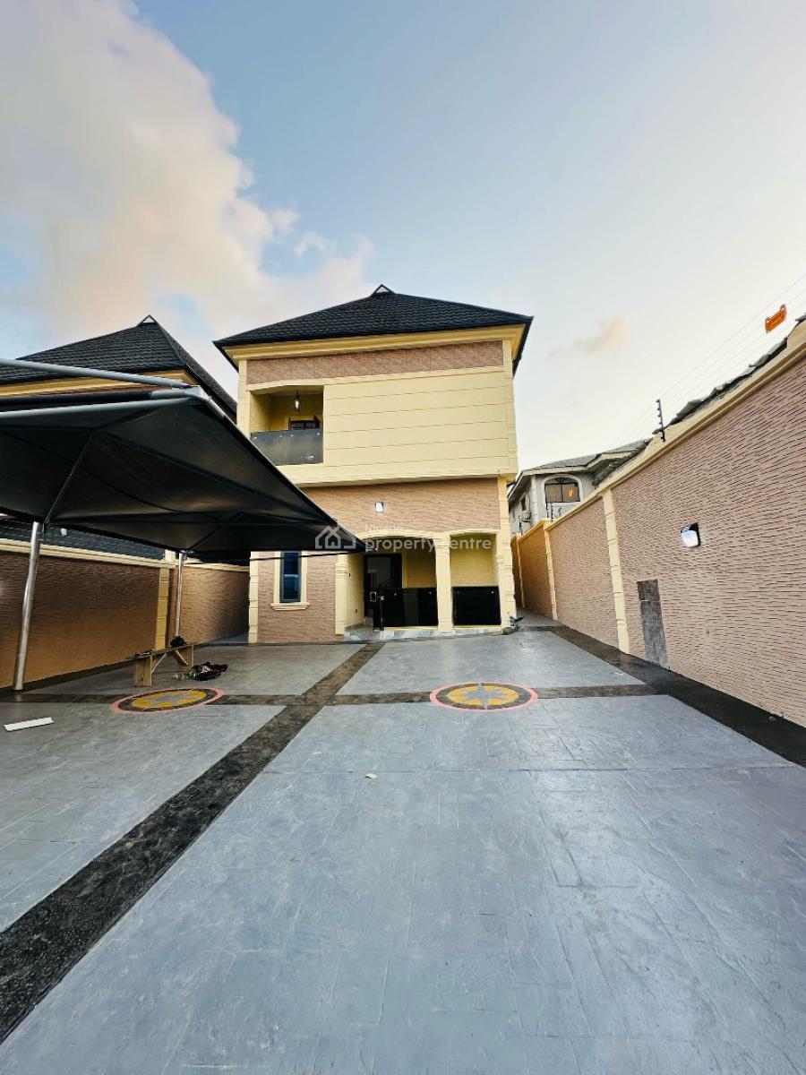 Spacious 4-bedroom Fully Detached Duplex + Bq in an Estate, Ogba, Ikeja, Lagos, Detached Duplex for Sale
