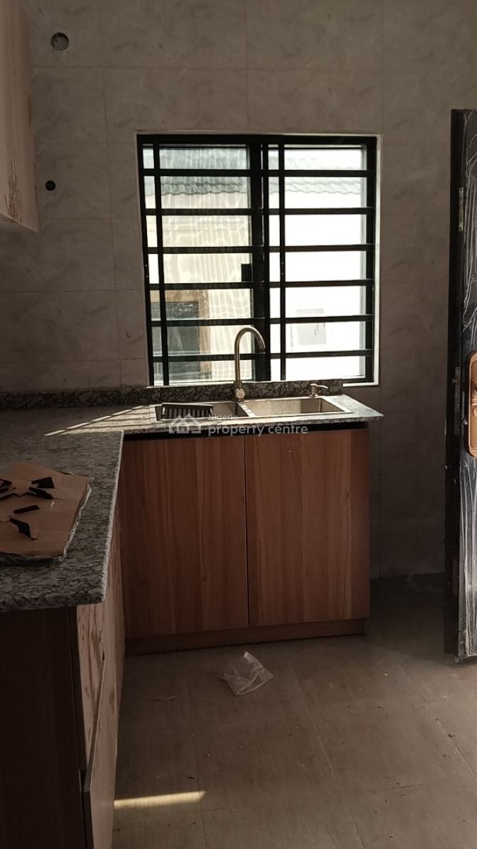 Newly Built 2 Bed Upstairs with Balconies Chat for Video, Thera Annex, Sangotedo, Ajah, Lagos, Flat / Apartment for Rent