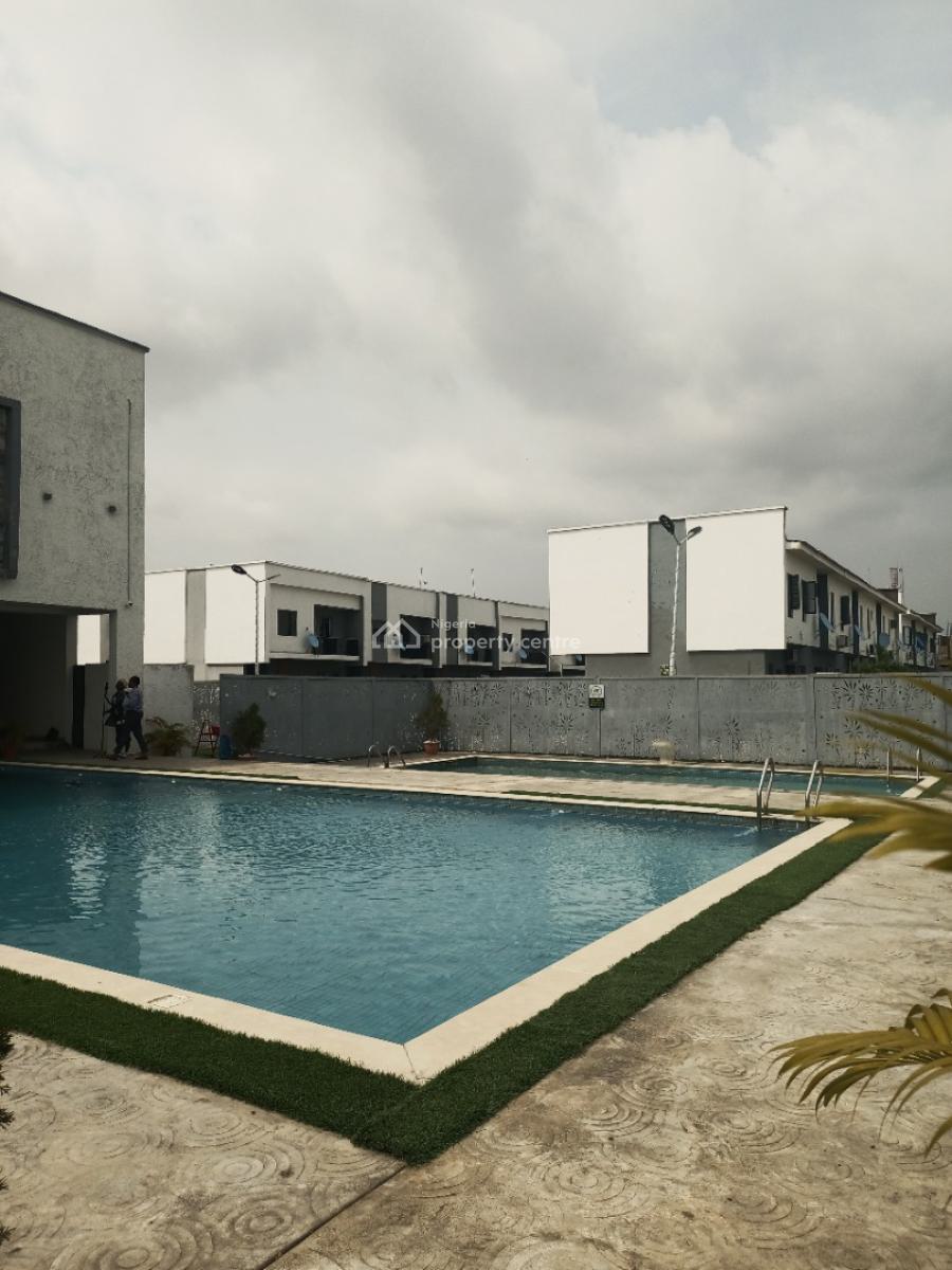 4bedroom Semi Detached Duplex with Bq, Private Pool, in a Well Secured Estate, Sangotedo, Ajah, Lagos, Semi-detached Duplex for Sale