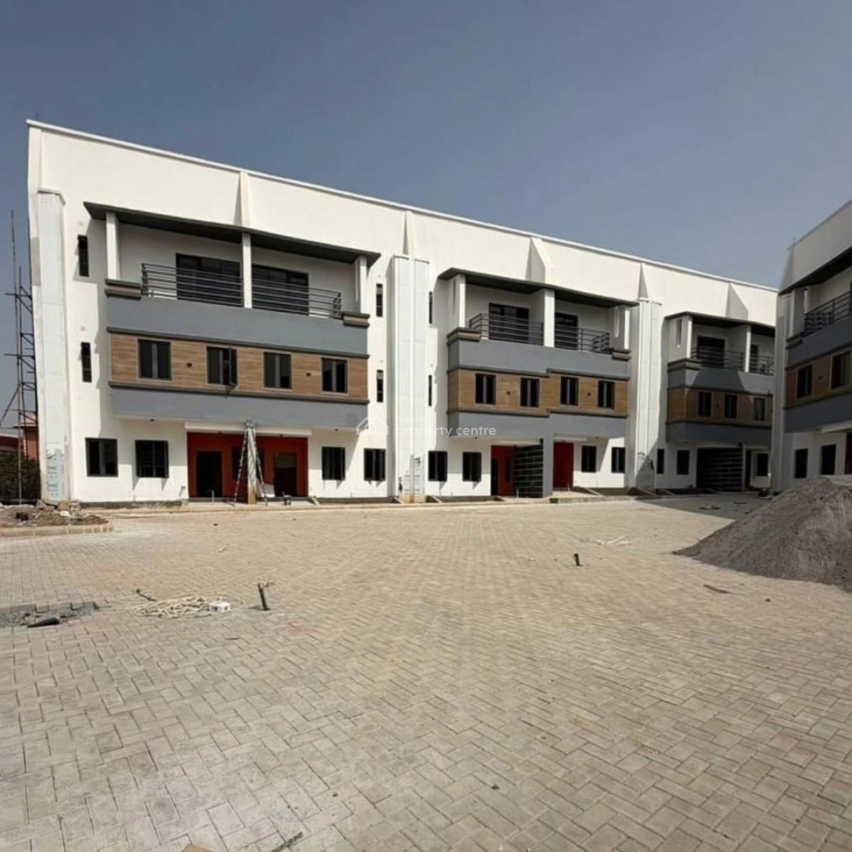 Brand New 4 Bedroom Spacious Terrace Duplex with Bq ,gym Room, Serene Neighborhood, Good Access Road, Wuye, Abuja, Terraced Duplex for Sale