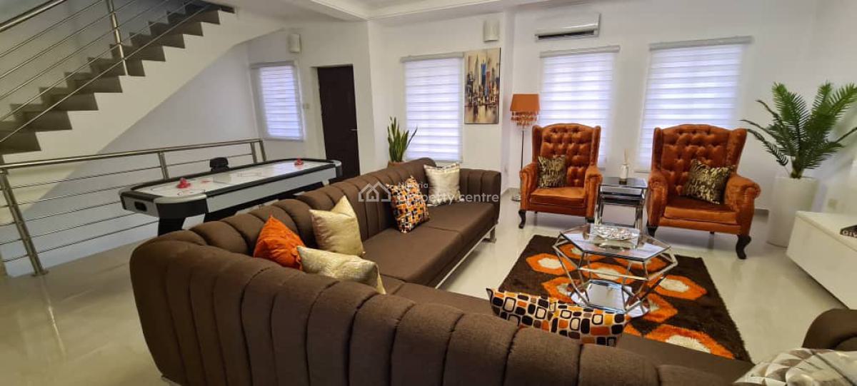 Fully Furnished 4 Bedroom Terrace & Bq, Bosun Adekoya, Lekki Right, Lekki Phase 1, Lekki, Lagos, Terraced Duplex for Rent