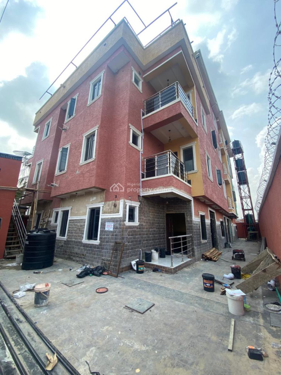 Newly Built 3 Bedroom Flat, Off Agidi Road, Alapere, Ketu, Lagos, Flat / Apartment for Rent