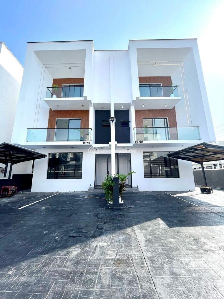 Brand New 4 Bedroom Semi Detached with Bq & Communal Pool, Orchid Road, Lekki Phase 2, Lekki, Lagos, Semi-detached Duplex for Sale