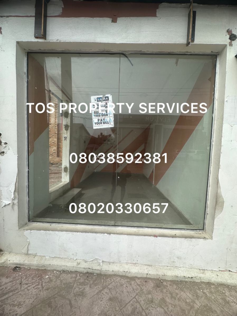 Groundfloor Shop Space Directly Facing The Road, Lekki Phase 1, Lekki Phase 1, Lekki, Lagos, Shop for Rent