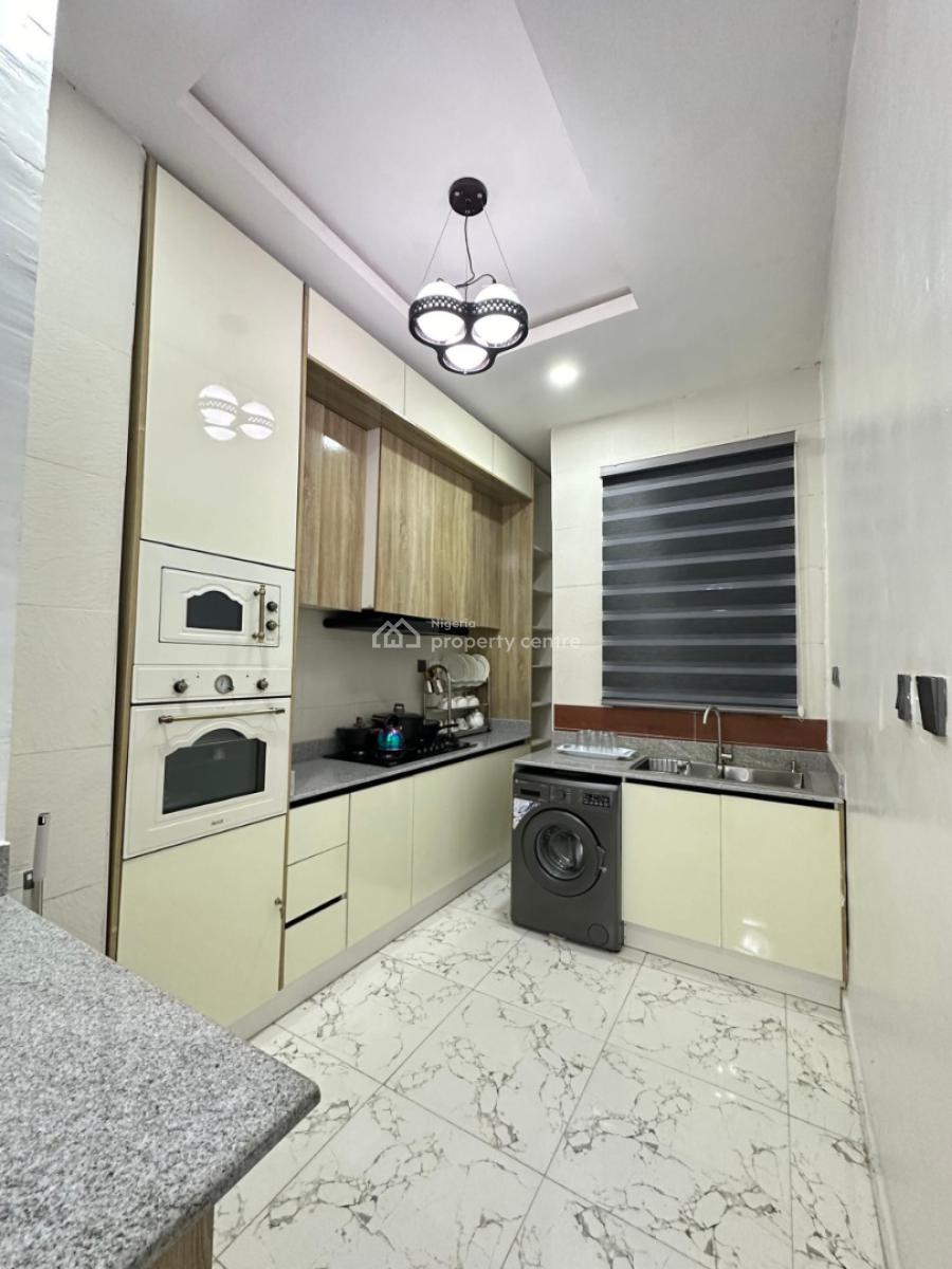 Fully Serviced Furnished 2bedrooms Apartment with Solar Inv, Chevron, Lekki, Lagos, Flat / Apartment for Rent