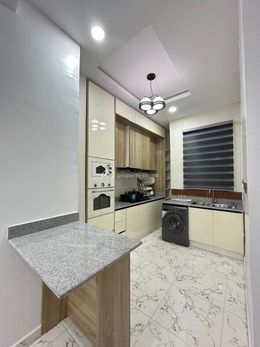 Fully Serviced Furnished 2bedrooms Apartment with Solar Inv, Chevron, Lekki, Lagos, Flat / Apartment for Rent