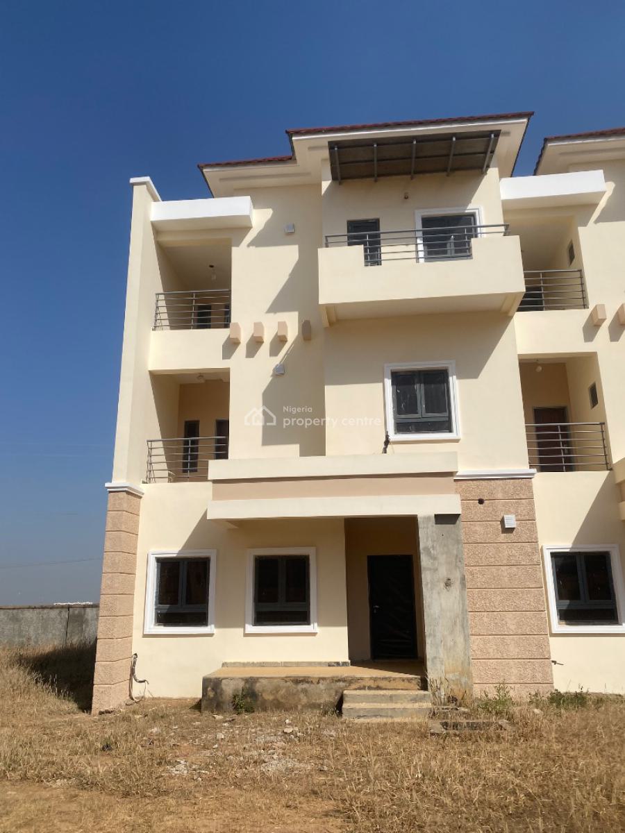 Luxury & Newly Built 4 Bedroom Terrace Duplex with Bq, First Plot By The Expressway, By Von Radio Station, Lugbe District, Abuja, Terraced Duplex for Sale