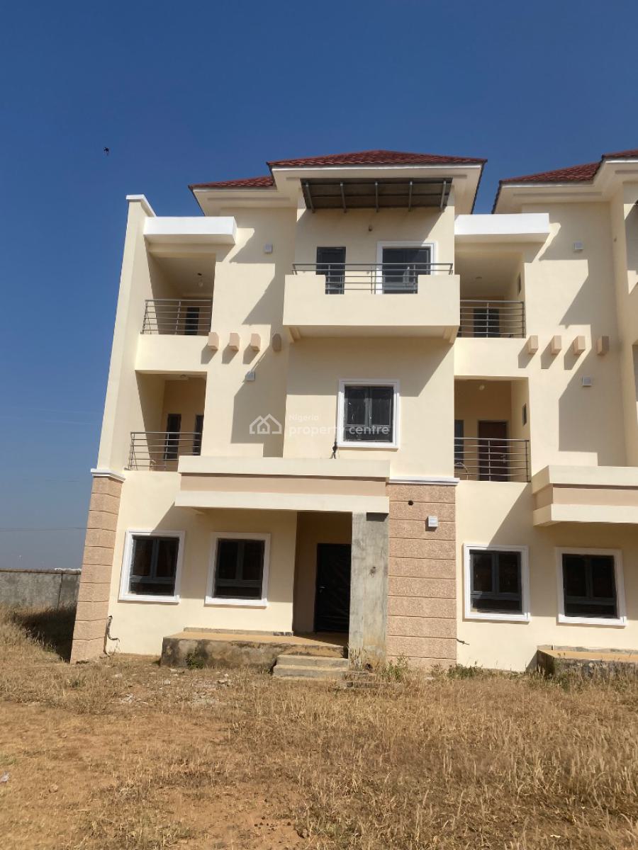 Luxury & Newly Built 4 Bedroom Terrace Duplex with Bq, First Plot By The Expressway, By Von Radio Station, Lugbe District, Abuja, Terraced Duplex for Sale