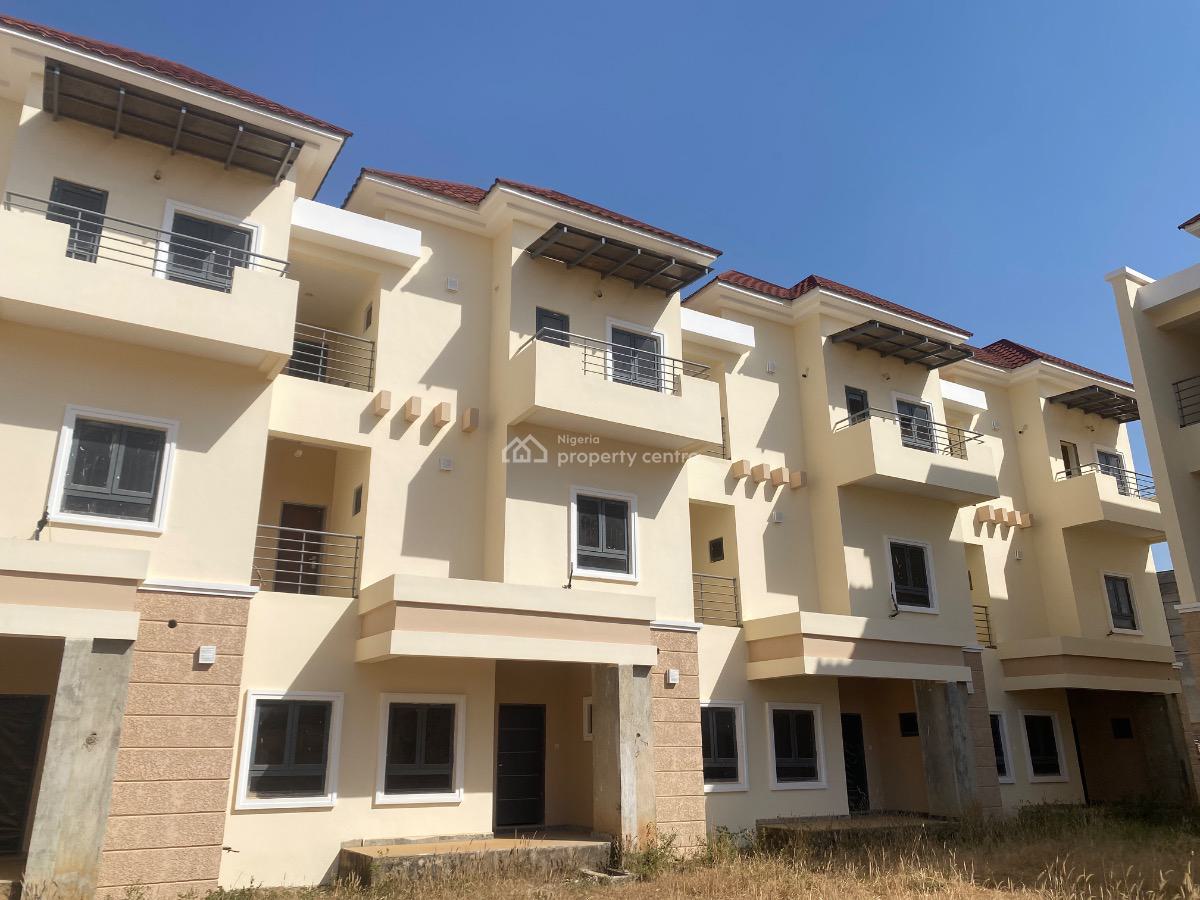 Luxury & Newly Built 4 Bedroom Terrace Duplex with Bq, First Plot By The Expressway, By Von Radio Station, Lugbe District, Abuja, Terraced Duplex for Sale