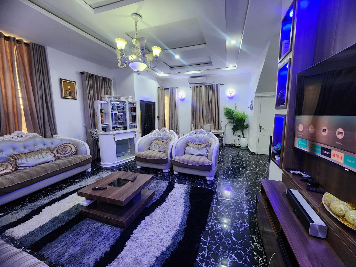 Fully Furnished 4 Bedroom Fully Detached Duplex with Bq + Solar & Gen, Lekky County, Ikota Villa, Lekki, Lagos, Detached Duplex for Rent